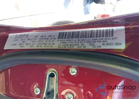 2019 Ram 2500 Tradesman 4X4 6'4 Box z USA, uszkodzony, nr VIN 3C6UR5CJ9KG574479